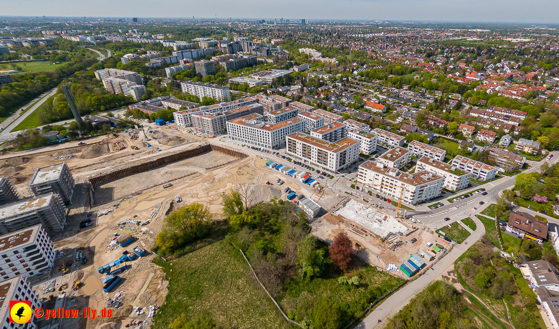 04.05.2023 - Luftbilder vom Alexisqaurtier und Pandion Verde in Neuperlach